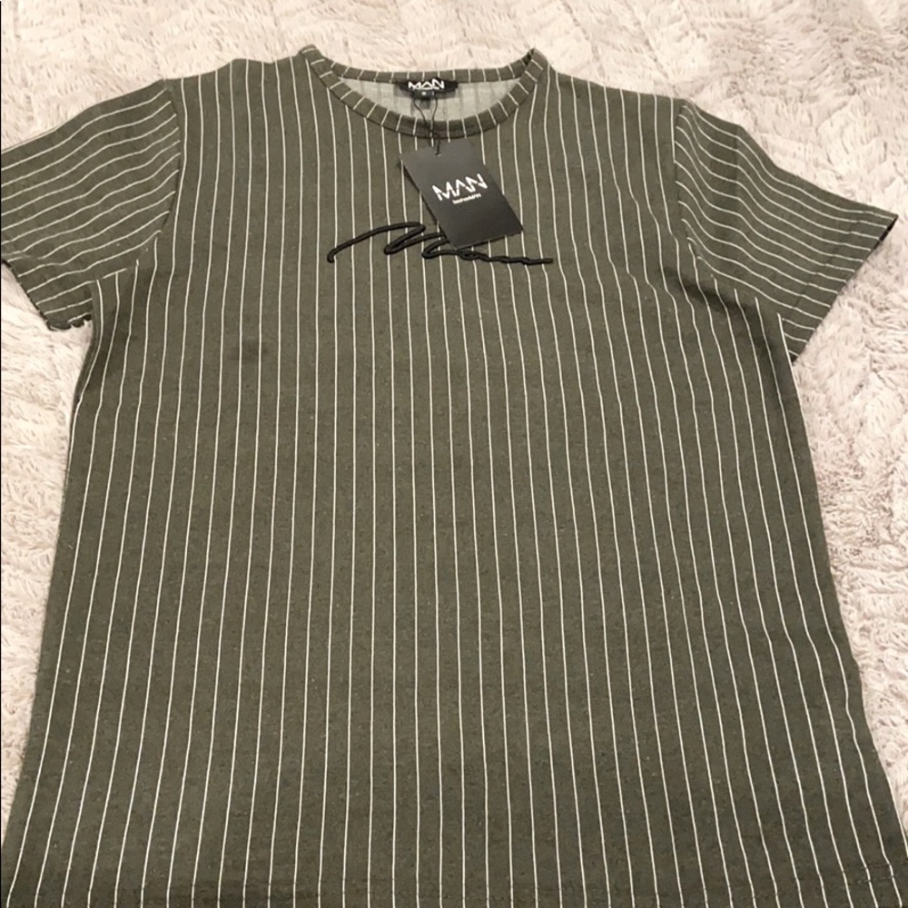 MAN pinstripe shirt